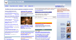 Desktop Screenshot of kristitynfoorumi.fi