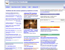 Tablet Screenshot of kristitynfoorumi.fi